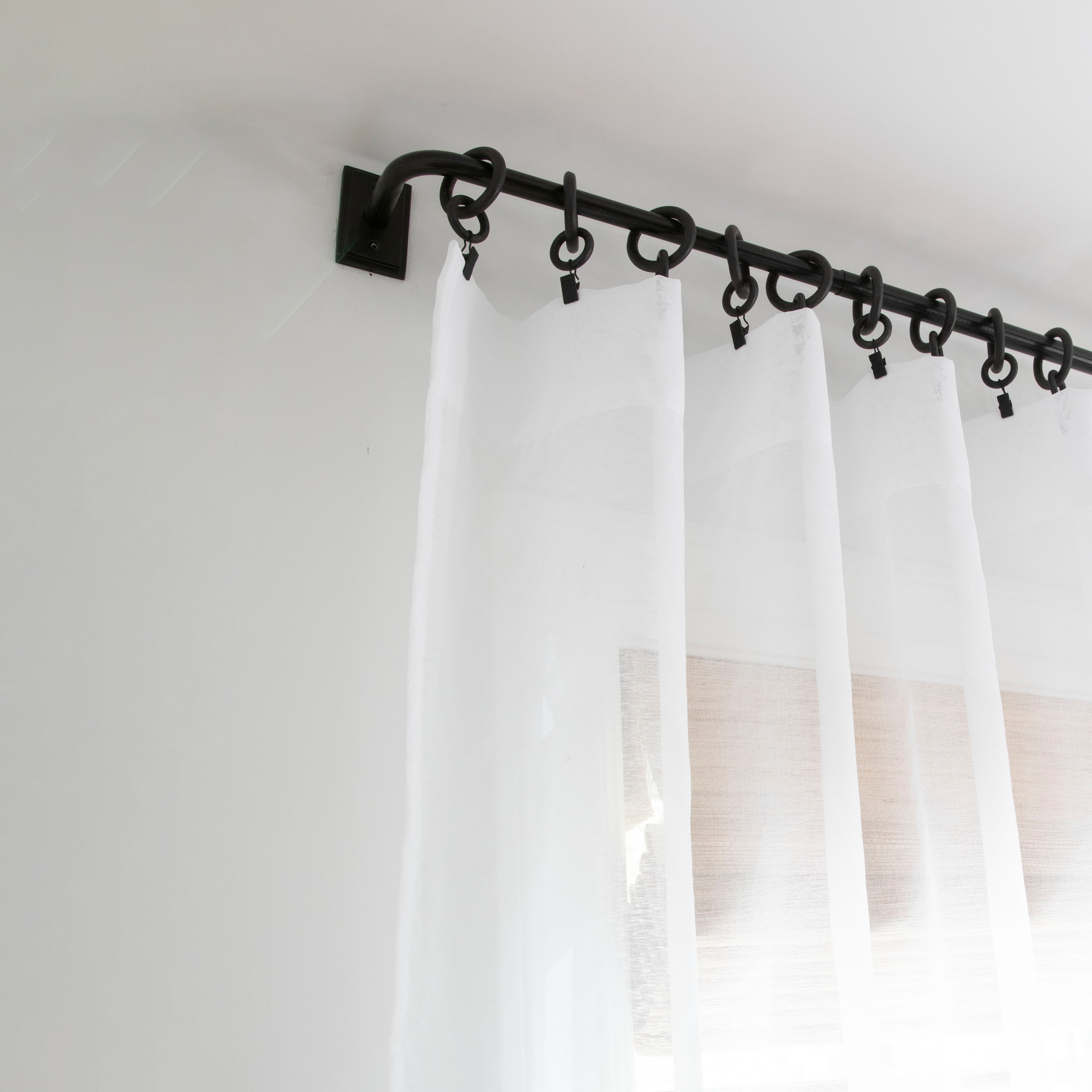 1-piece Sheer Arrows Grey Made-to-Order Curtain Panel - 84 Inches x 50  Inches, image size:3500x3500