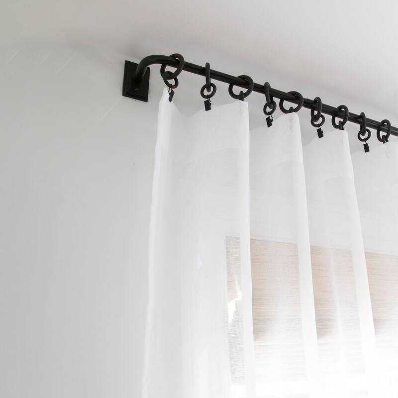 1-piece Sheer Aria Geometric Patchwork Made-to-Order Curtain Panel - 108 Inches x 50 Inches
