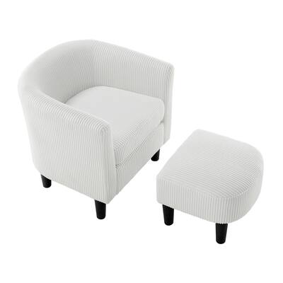 Modern Accent Chair, Upholstered Corduroy Single Sofa Chair