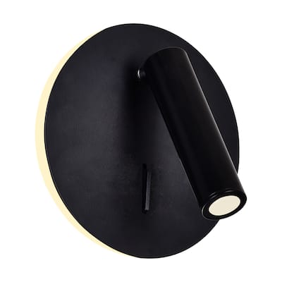 Private I LED Sconce With Matte Black Finish - Matte Black