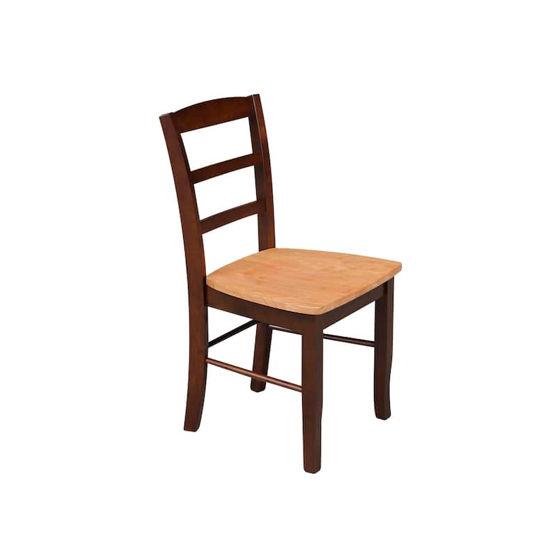 International Concepts Solid Wood Madrid Ladderback Chairs, Set of 2