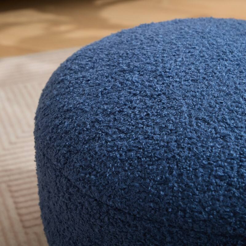 Modern Teddy Upholstered Mushroom Shape Ottoman