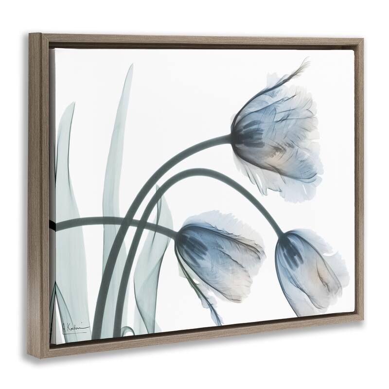 Stupell Trendy Mod Tulips Framed Floater Canvas Wall Art Design By Albert Koetsier