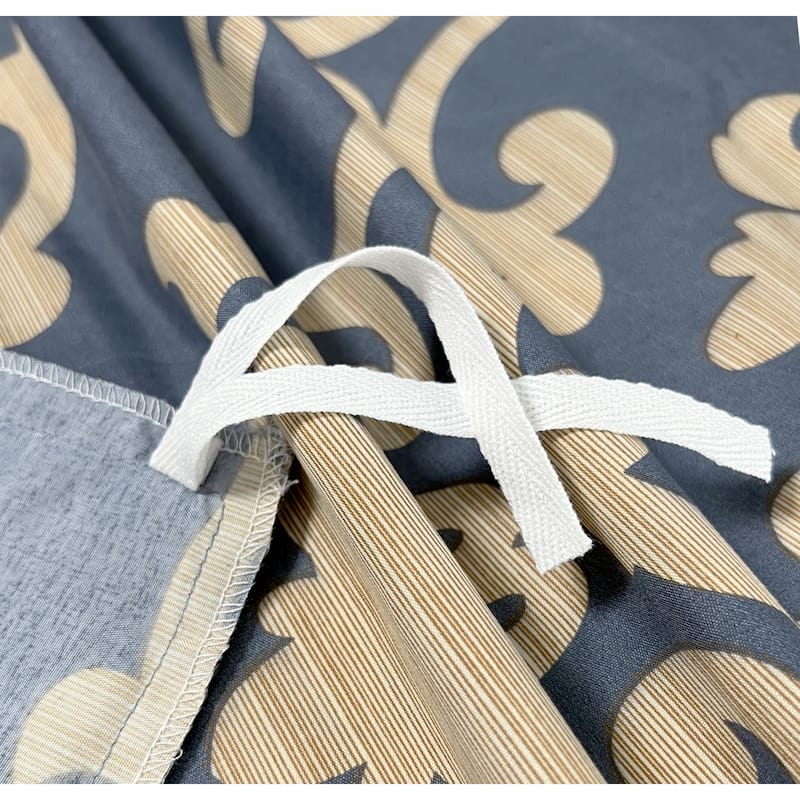 Printed Rayon from Bamboo Duvet Cover Fitted Sheet Ensemble Bedding Set with Zipper and Corner