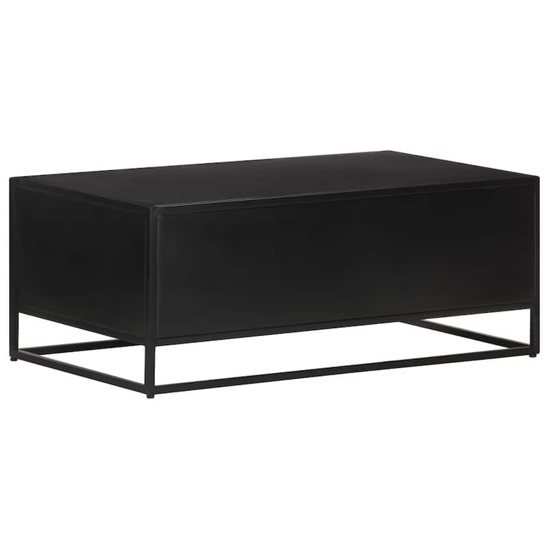 vidaXL Coffee Table 35.4"x19.7"x13.8" Rough Mango Wood