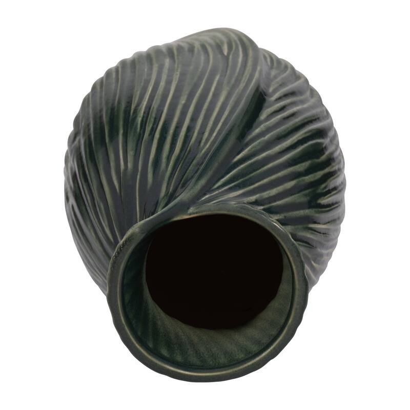 Ceramic Stylish Rubpert Contemporary Vase - Green