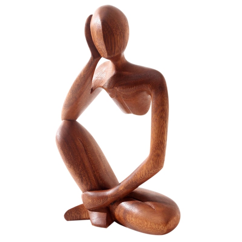 Novica Handmade Common Dream Wood Statuette