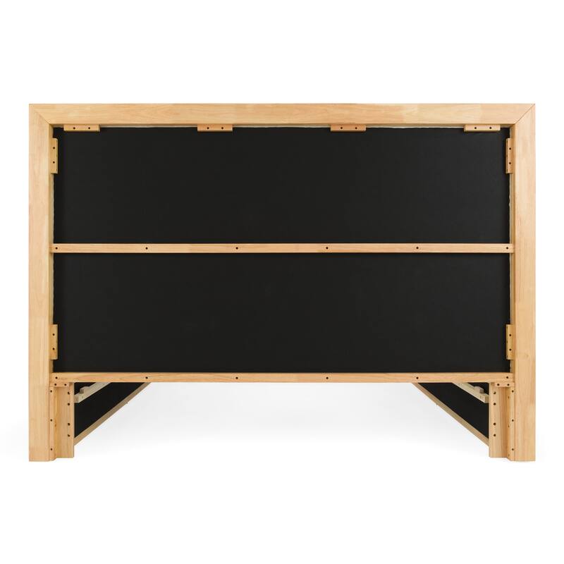 Nova Domus Santa Barbara Modern Grey Fabric & Natural Bed