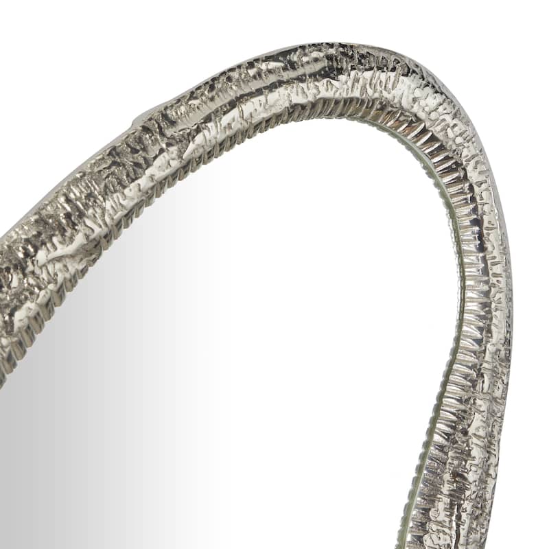 Aluminum Metal Abstract Wall Mirror - Silver or Gold - Roche River Decor