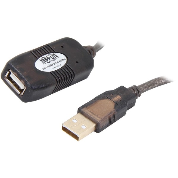 Network 65.62 ft Maximum Operating Distance Tripp Lite 20M USB 2.0 Hi-Speed Active Extension Repeater Cable USB-A M//F 65ft 20 Meter - RoHS Compliance RJ-45
