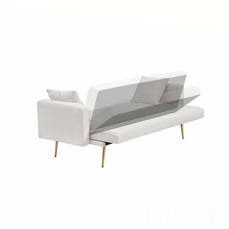Teddy Sofa Bed With Two Pillows