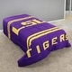 preview thumbnail 2 of 4, LSU Tigers Reversible Big Logo Soft and Colorful Comforter