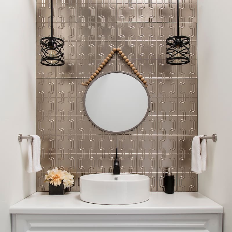 FASÄDE Chain Decorative Vinyl Backsplash Panel
