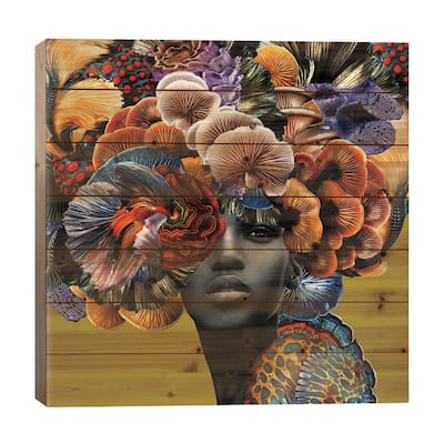 Good Hair Print On Wood by Lolita Lorenzo - Multi-Color