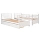preview thumbnail 13 of 58, Elegant Twin over Twin Wood Bunk Bed with Built-in Ladder and 2 Drawers, Maximized Space, Solid Construction