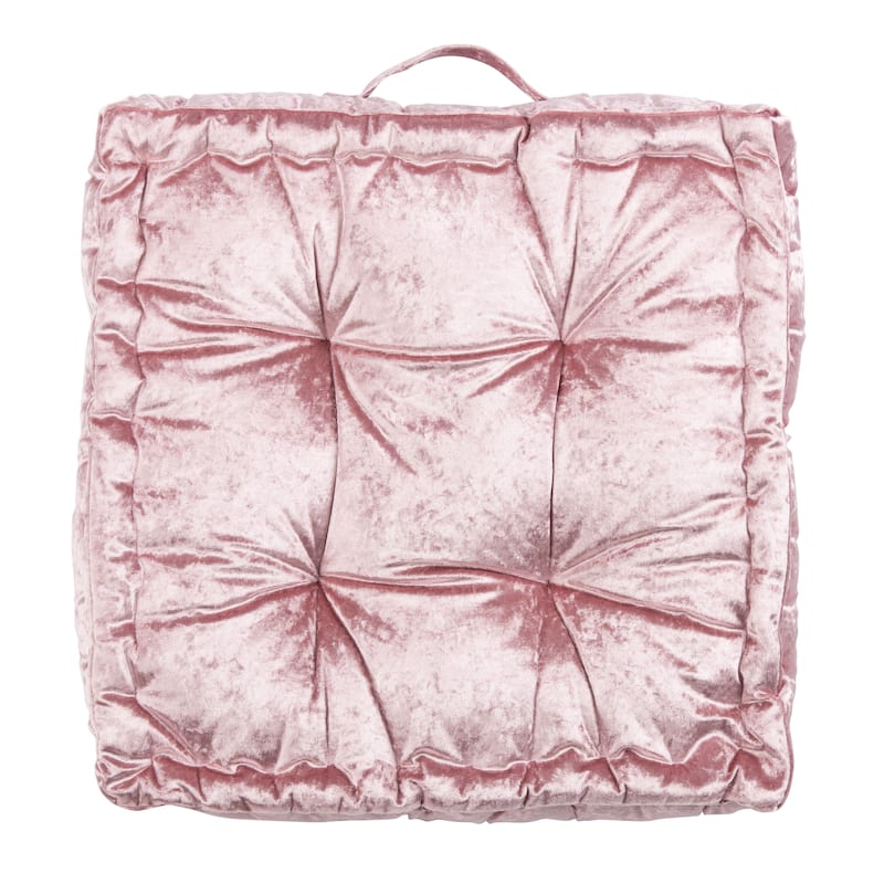 SAFAVIEH Crescenza Square Tufted Velvet Floor Pillow