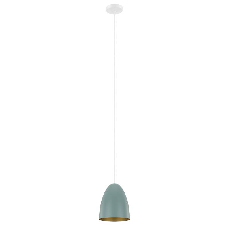 Eglo Sarabia Pendant w/ Dark Green Exterior / Gold Interior Finish - Green