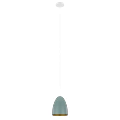 Eglo Sarabia Pendant w/ Dark Green Exterior / Gold Interior Finish