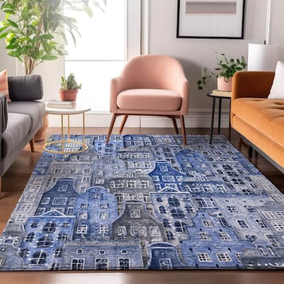 Premium Washable Super Soft Modern Citylife Mayfield Rug