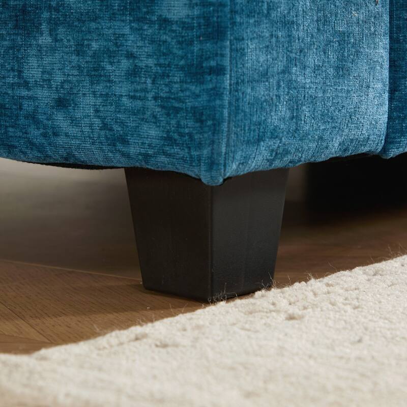 Modern Sectional Couch, for Living Room Bedroom and Apartment, Comfy Double Layer Upholstered Seat Cushion