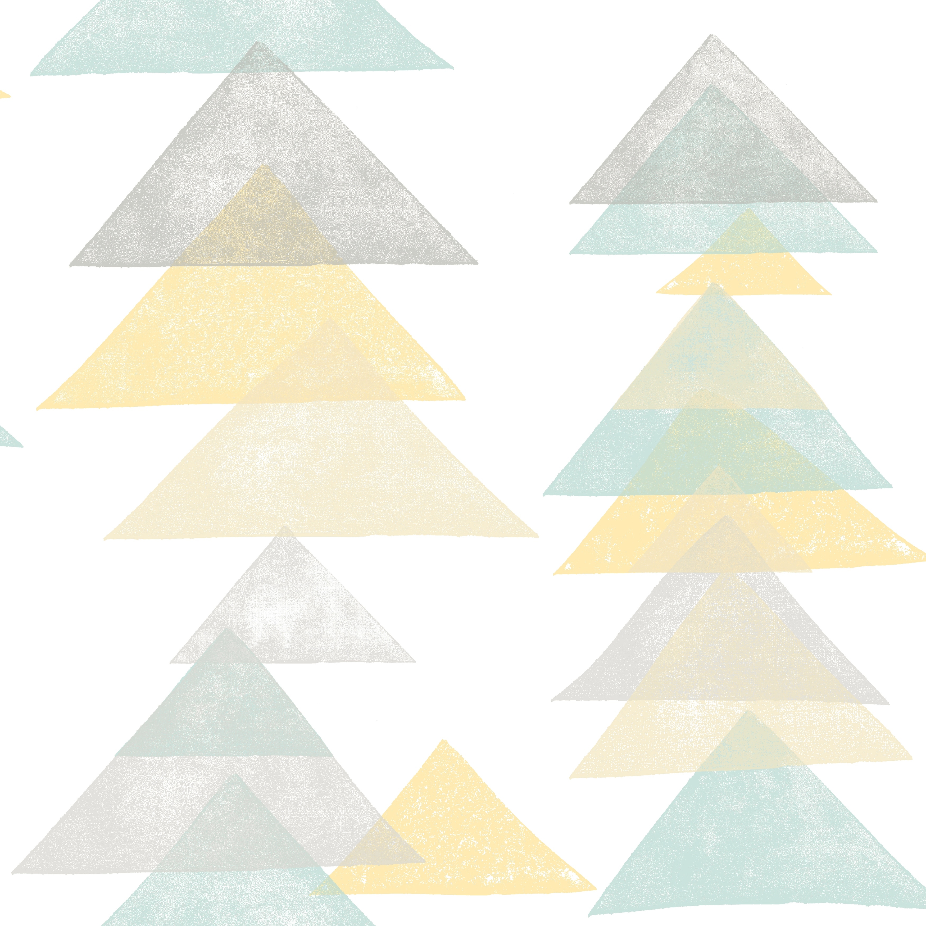 Dwell Studio Triangles Aqua & Yellow Peel & Stick Wallpaper