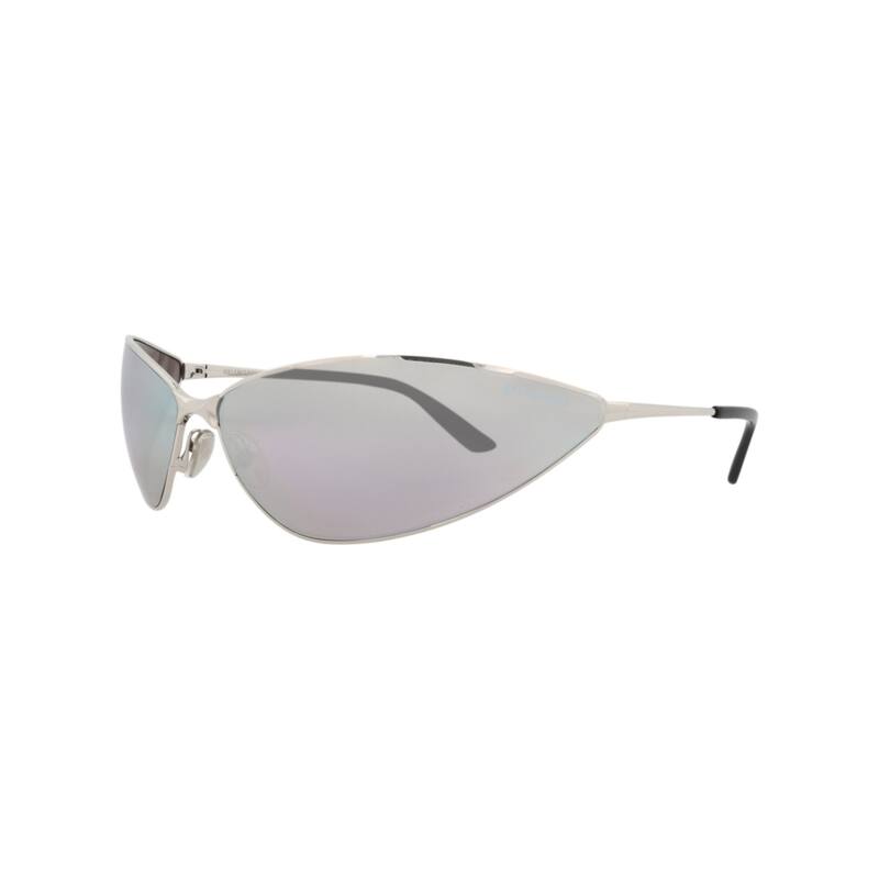 Balenciaga Shield-Frame Metal Sunglasses