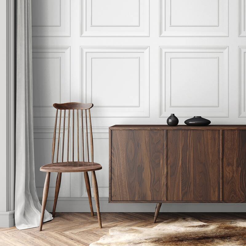 Fine Decor Distinctive White Square Panel Wallpaper - N/A