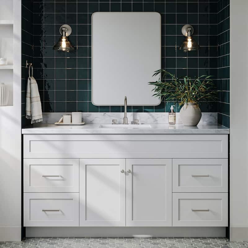 Ariel F067SCWRVO Hamlet 67" Free Standing Single Basin Vanity Set with