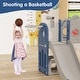 preview thumbnail 13 of 15, 8 in 1 Toddler Slide, Indoor/Outdoor Playset & Slide, Kids Slide for Toddlers Age 1-3, Baby Slide with Basketball Hoop - N/A