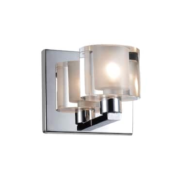 Tina 1 Light Wall Sconce With Chrome Finish