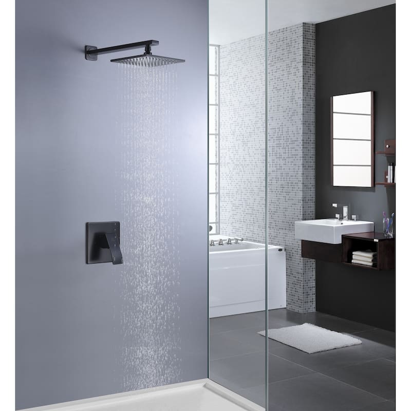 ANZZI Viace Series 1-spray Fixed Showerhead in Polished Chrome