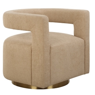 Uttermost Grounded Modern Swivel Chair - 28" H x 28" W x 30" D