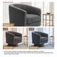preview thumbnail 98 of 186, Modern Upholstered Barrel Chair Swivel Accent Chair for Living Room