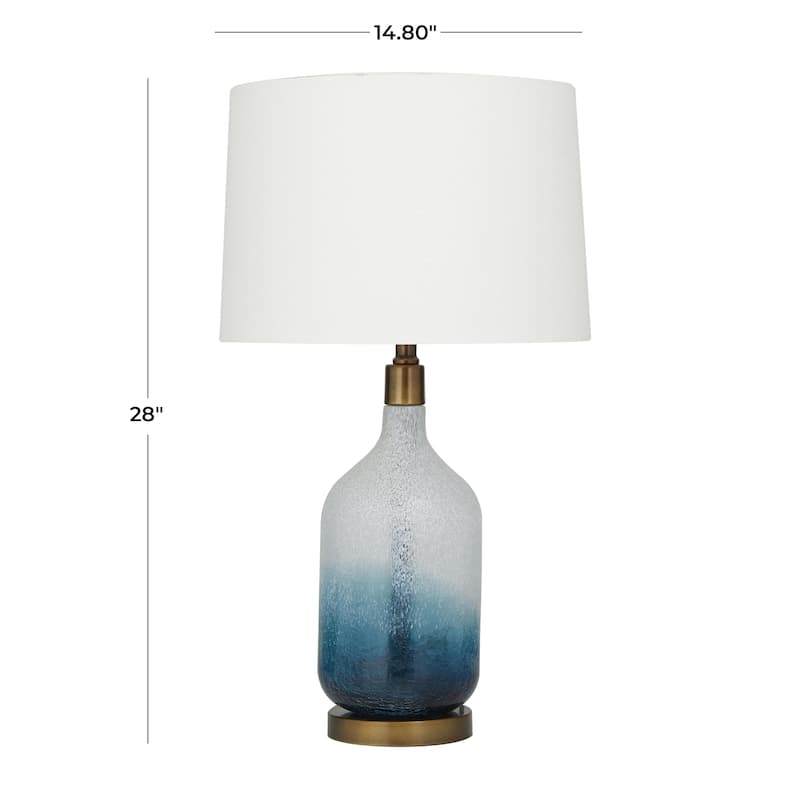 Glass Ombre Room Table Lamp - Set of 2 Blue - Roche River Decor