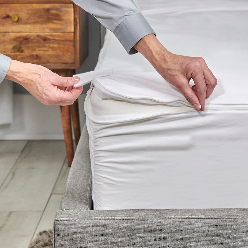 Zip Off Cotton Jersey Mattress Protector Encasement