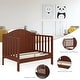 preview thumbnail 19 of 17, Gymax 2-in-1 Convertible Toddler Bed Kids Wooden Bedroom Furniture w/