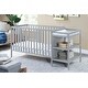 preview thumbnail 2 of 13, Modern 3-in-1 Solid Wood Convertible Crib and Changer Combo