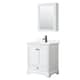 Option White / White Quartz Top / Matte Black Hardware