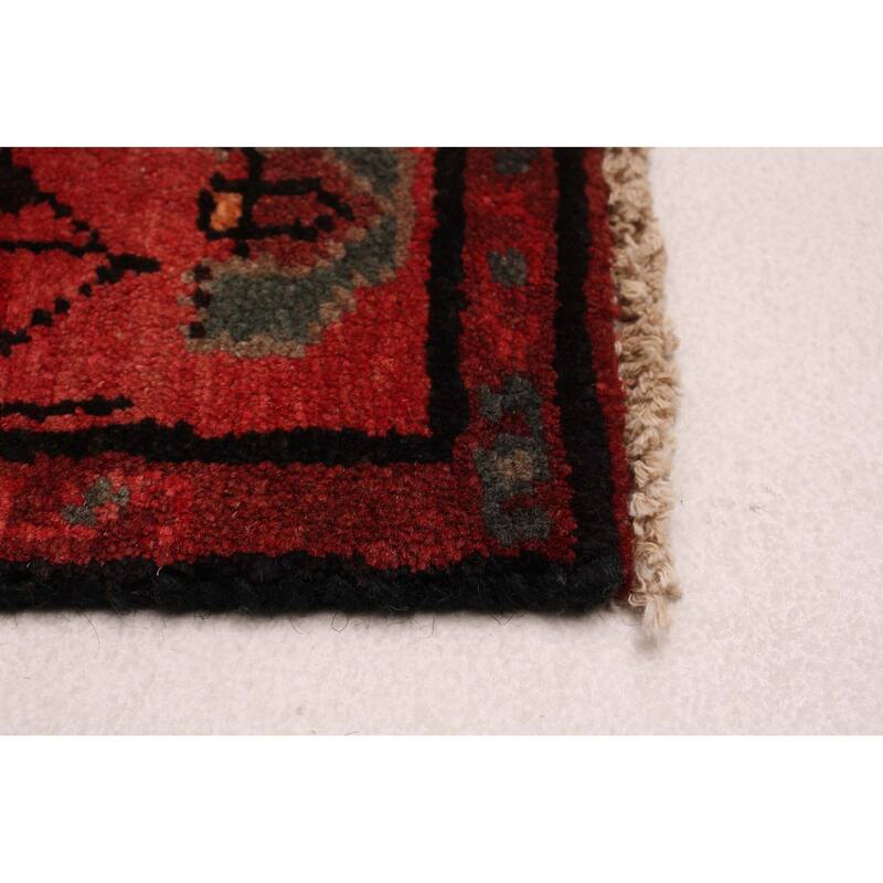 ECARPETGALLERY Hand-knotted Andelz Dark Red Wool Rug - 3'6 x 6'1