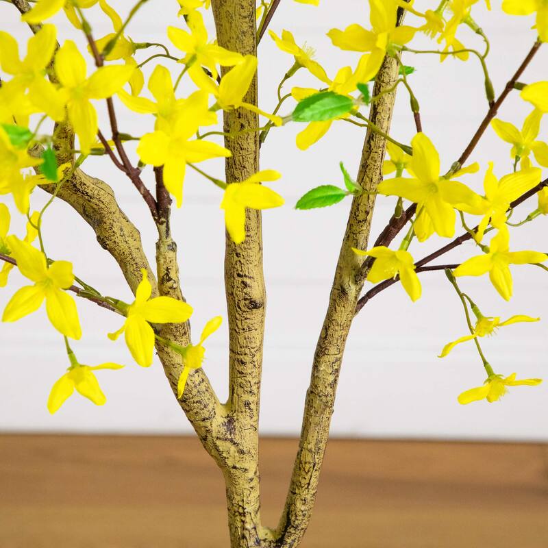 6-ft Artificial Forsythia Tree - Green