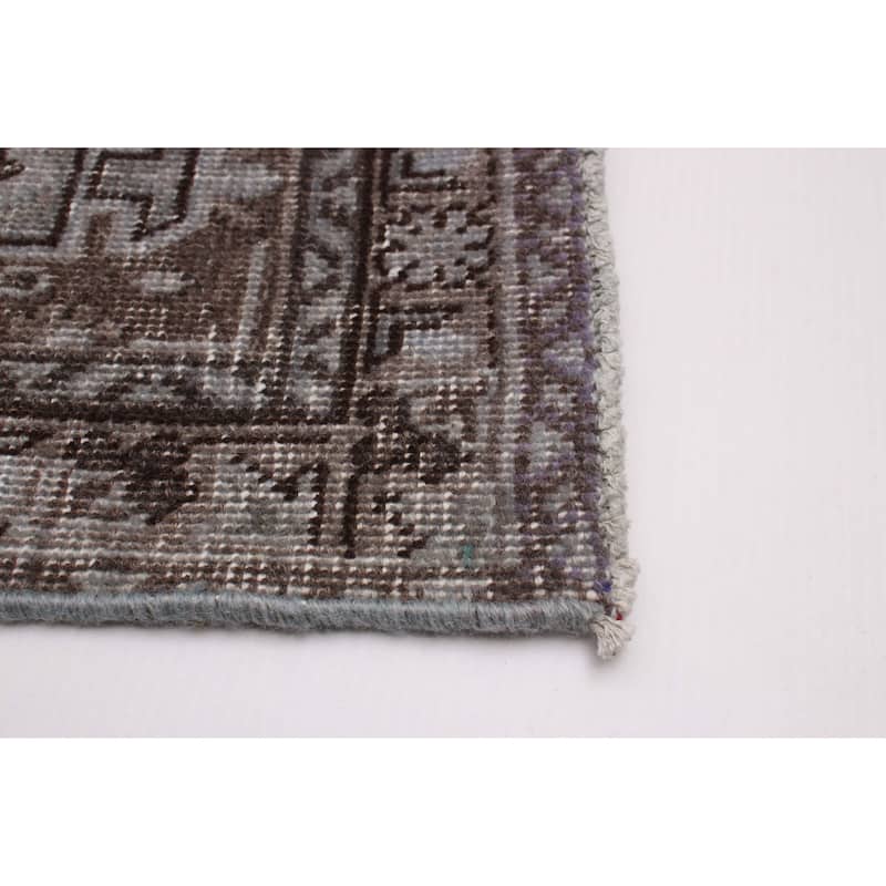 ECARPETGALLERY Hand-knotted Color Transition Grey Wool Rug - 6'3 x 9'6