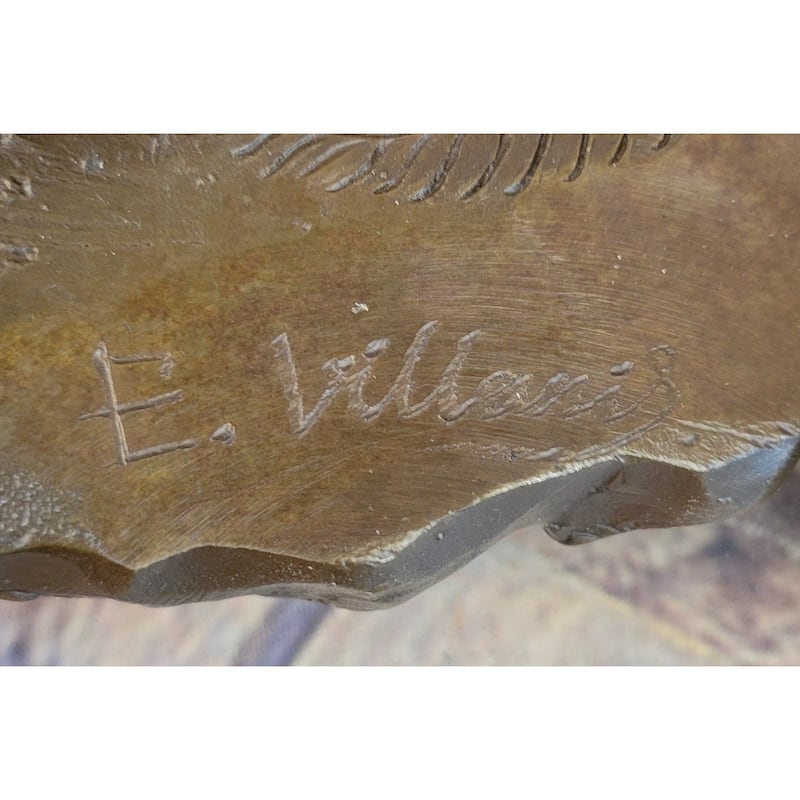 Classical Woman Sitting On A Rock Wall Bronze Sculpture Statue Figure On Marble Base