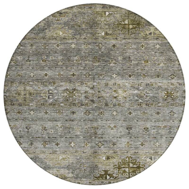 Machine Washable Indoor/ Outdoor Boho Moroccan Chantille Rug