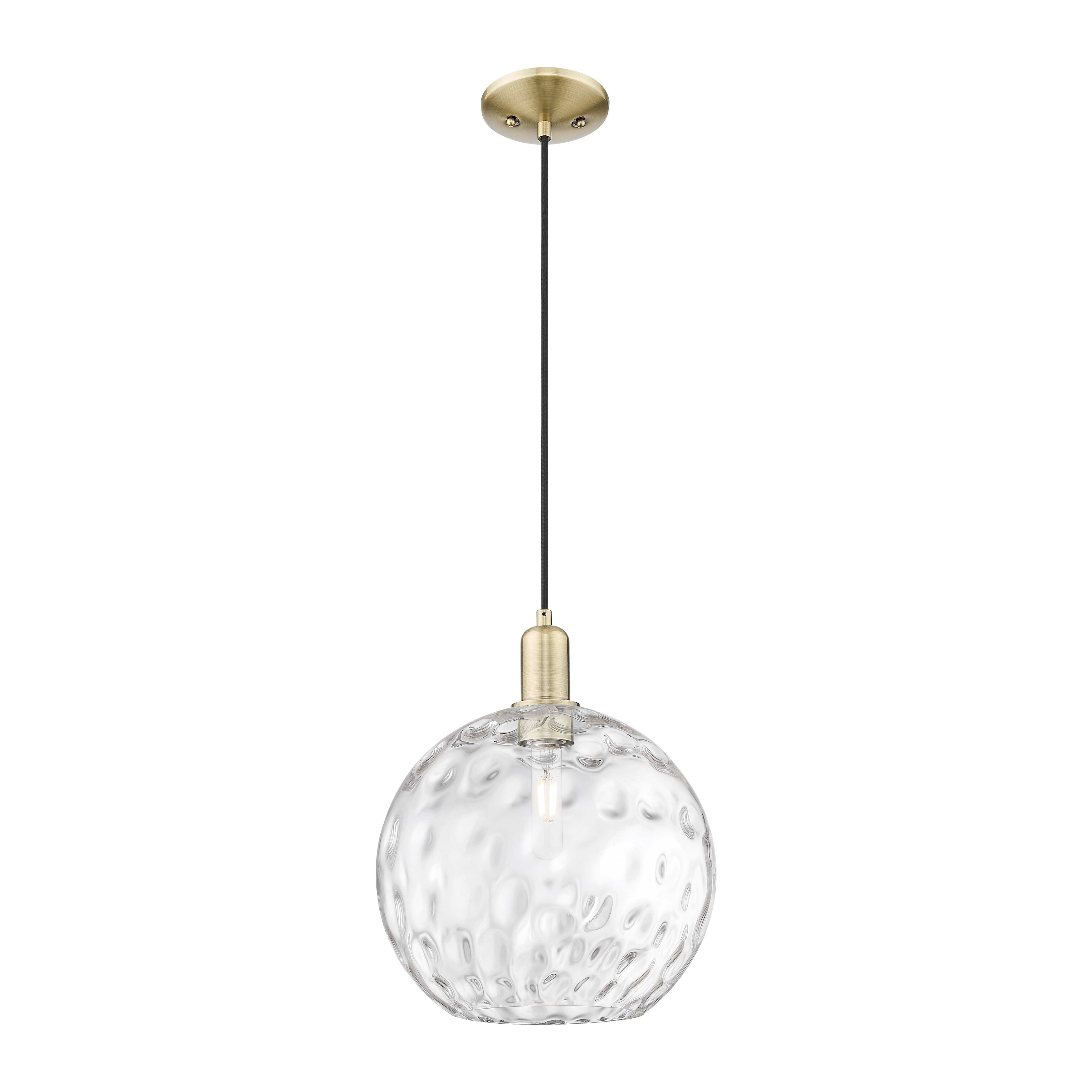 Innovations Lighting Endless Possibilities Arcadia - Athens Water Glass - 1 Light 12" Cord Hung Mini Pendant