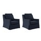 preview thumbnail 40 of 43, Stan Farmhouse Slipcover Rocking Swivel Chair Set of 2 by HULALA HOME