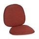 preview thumbnail 1 of 7, Klear Vu Bistro Tonic Dining Chair Cushion Set Red - Set of 4