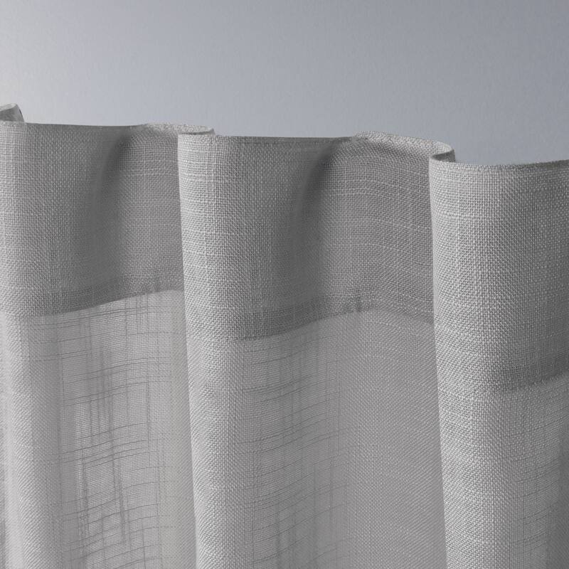 ATI Home Bella Sheer Hidden Tab Top Curtain Panel Pair
