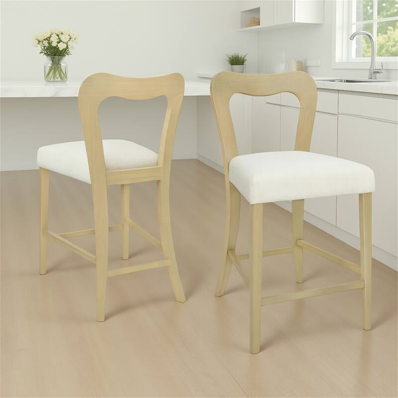 Set of 2 Counter Stools Without Arm