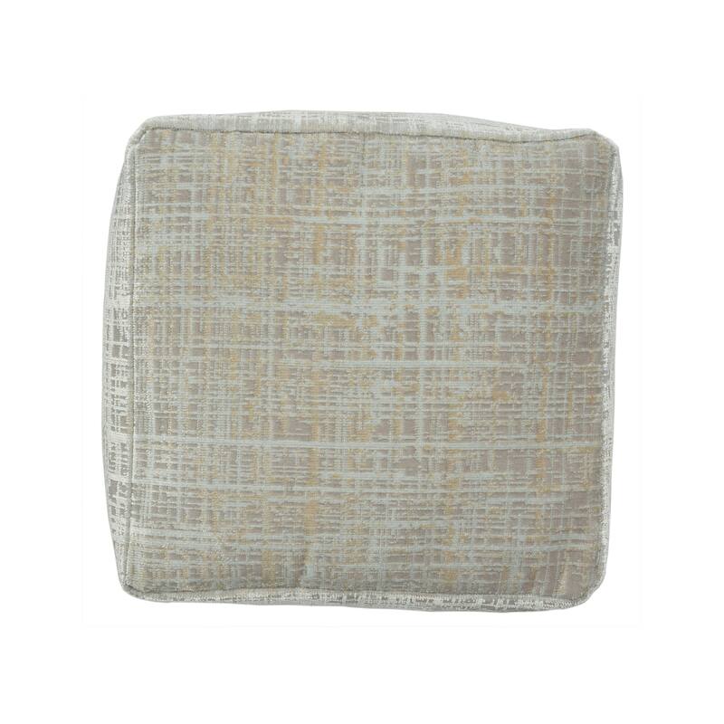 Sevita Contemporary Abstract Polyester Blend Pouf
