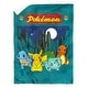 preview thumbnail 1 of 3, Pokemon Under The Stars Sherpa Throw Blanket